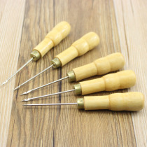 Financial binding Wooden awl Manual binding needle Voucher binding drill Stationery account cone hook cone crochet 15 cm