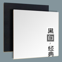 Laminate composite wood floor pure white square plate embossed pure black 12mm factory direct home office clothing store