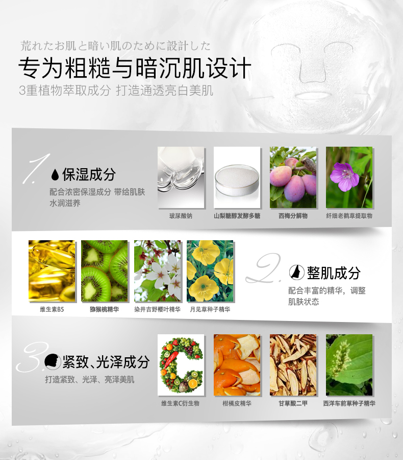 Nhập khẩu Nhật Bản ngoại quan LuLuLun Mặt nạ làm trắng trắng 32 miếng - Mặt nạ dưỡng trắng da mặt