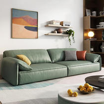 Real Leather Office Sofa Tea Table Portfolio Minimalist Modern Business Hospitality Meeting of the Conference Serie A minimalist trio