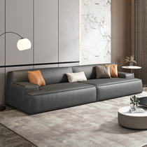 Real leather office sofa minimalist modern Nordic business guests in talks office sofa reception room tea table combinations