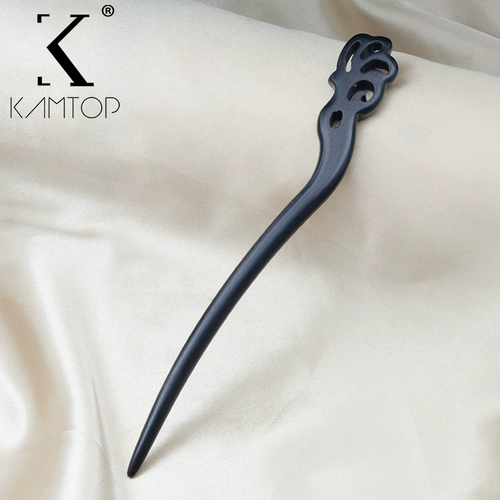 Китайская шпилька из сандалового дерева, современная универсальная заколка для волос, простой и элегантный дизайн