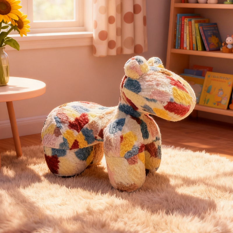 Nordic Creative Pony Chair Cartoon Animal Seat Living Room Children's Single Lazy Sofa Designer Floor Decoration