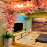 Имитация персикового цвета вишневого дерева в помещении гостиной кондиционер канал потолочная блокировка Интернет магазин знаменитостей украшение стены искусственный цветок ротанга