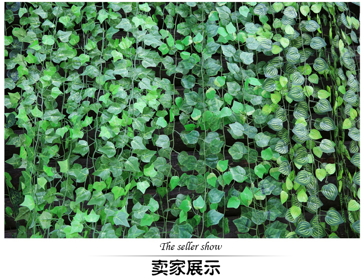 Mô phỏng mây hoa giả lá nho lá xanh lá nước ống trần trang trí nhựa cây nho xanh quanh co - Hoa nhân tạo / Cây / Trái cây hoa giả để phòng khách