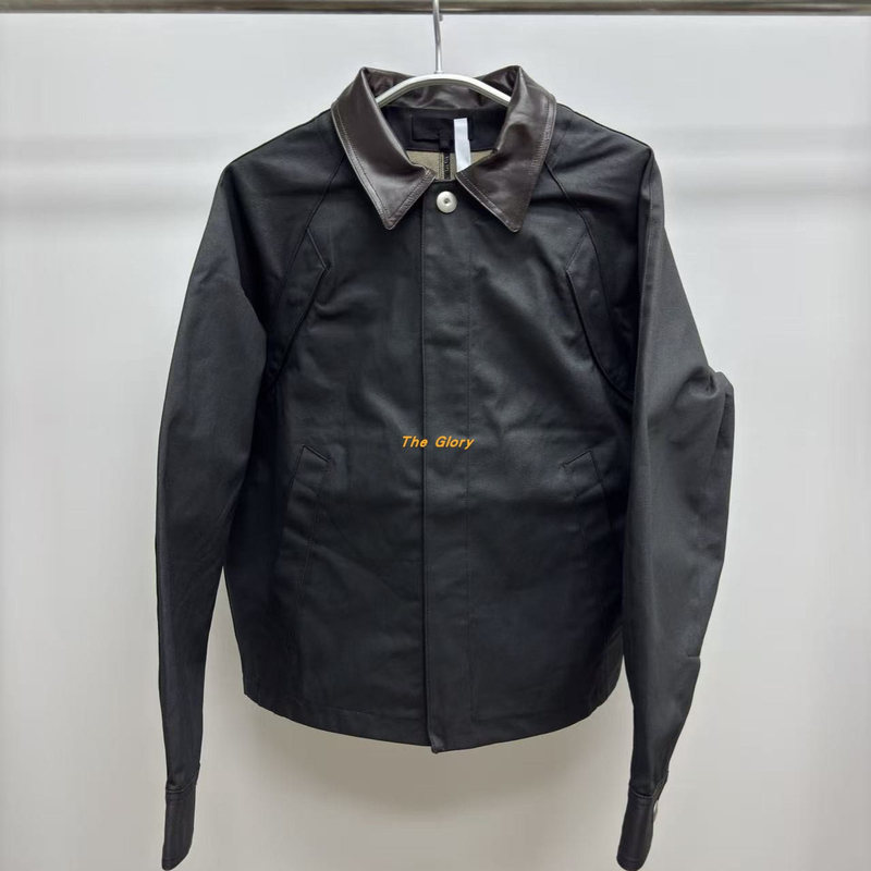【Glory】In Stock! Omar Afridi 2025Ss New Waxed Distressed Leather Collar Jacket, Unisex 【Glory】In Stock! Omar Afridi 2025Ss New Waxed Distressed Leather Collar Jacket, Unisex