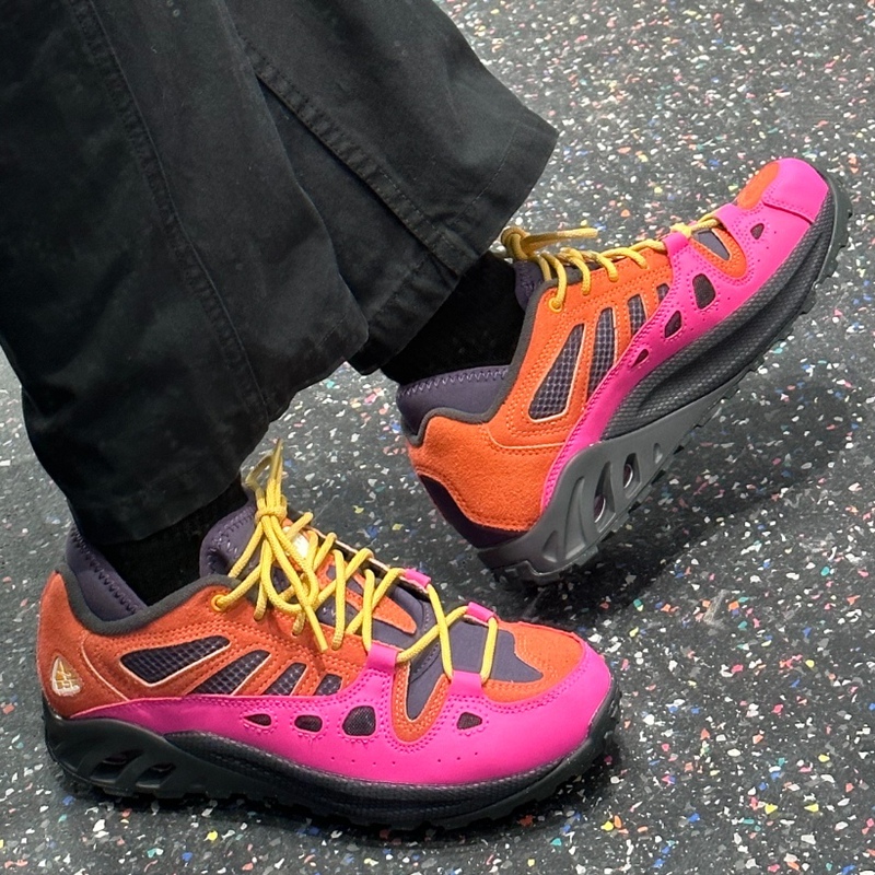 Nike Acg Air Exploraid Men's Pink Brown Comfortable Low-Top Outdoor Functional Shoes Fv2925-600