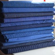 Chongming earthen cloth handwoven cloth patchwork strip tea mat non-jacquard diy cotton dyed fabric