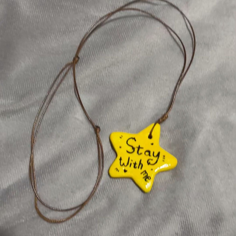 Yellow Star New Style Necklace, High-End Sweet Niche Design, Fashionable Hot-Selling Item, Cute and Unique Clavicle Necklace for Best Friends