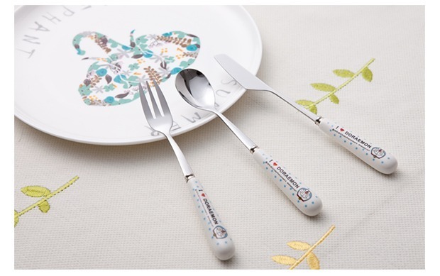 3 miếng từ bộ đồ ăn dao kéo bằng thép không gỉ Bộ đồ ăn phương Tây dao nĩa dao nĩa dao kéo Bộ đồ ăn phương Tây đầy đủ bộ - Đồ ăn tối khay đựng thức ăn
