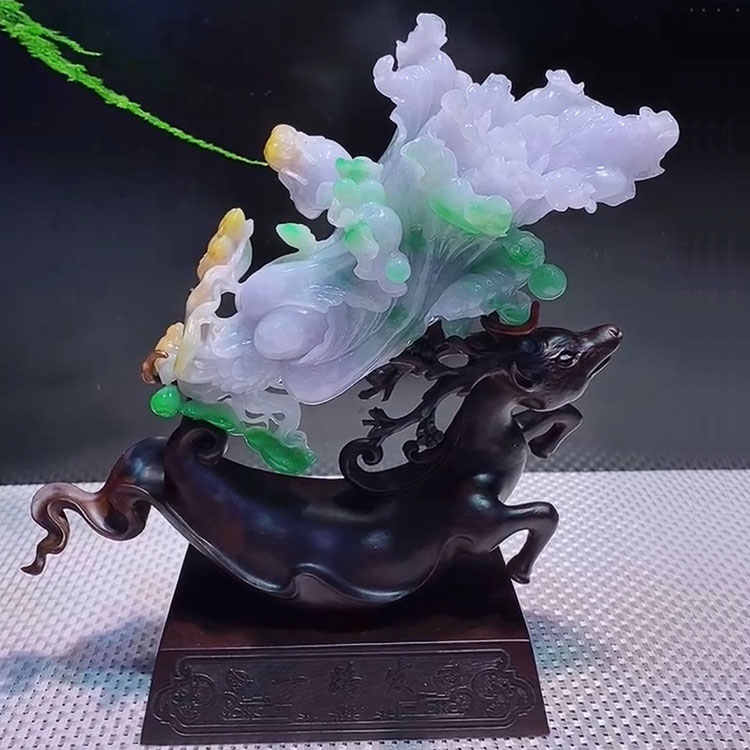 翡翠山水風景彫刻年代置物saysay様 リクエスト 2点 まとめ商品