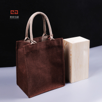 Jingxin packaging ladies casual canvas bag handbag woven gift packaging bag household canvas shopping bag
