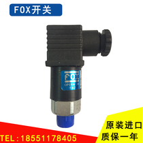 Italy imported FOX pressure switch single pole double throw F4 M3 adjustable range optional pressure transmitter