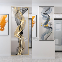 Light luxury Changhong tempered art glass partition screen living room modern simple entrance hall bathroom half wall