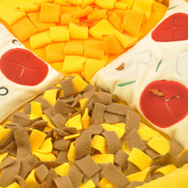 Giant Cute Pizza Type Pet Sniffles dogs consume energy smells Smell Decompression Puzzle Slow Food Toy Cat Blankets