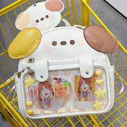 Sweet Girl Pain Bag New Style Puppy Backpack Small Cute Large Capacity Two-Dimensional Single Shoulder Crossbody Small Pain Bag for Women