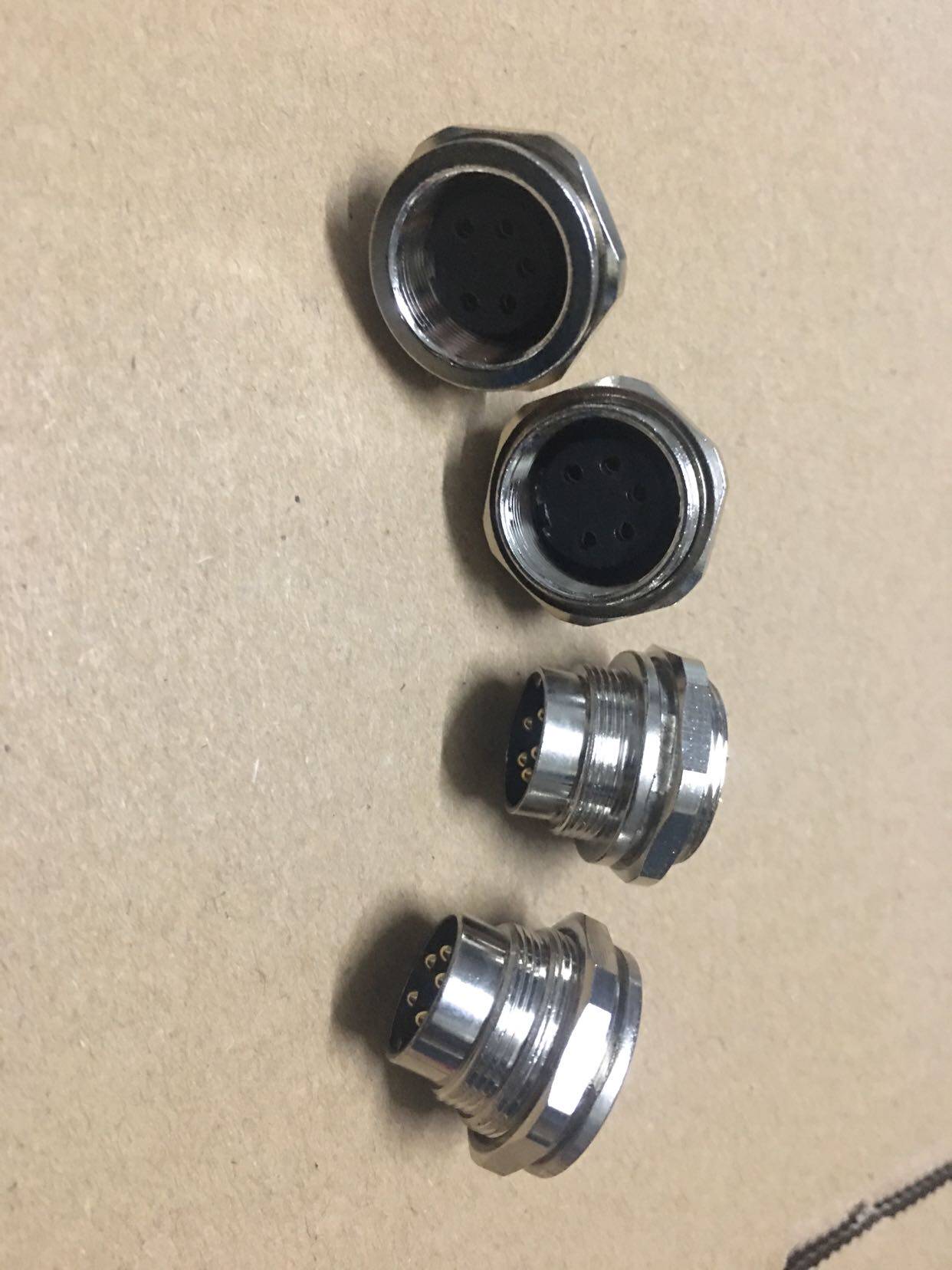 M16 flange socket plate front plate rear panel locking power socket 2 4 5 8 core imitation Amphi Norbind J09