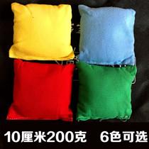 Manufacturer 200 gr colorful pure color 10 cm sandbag square sandbag flat small sandbag children kindergarten game sandbag