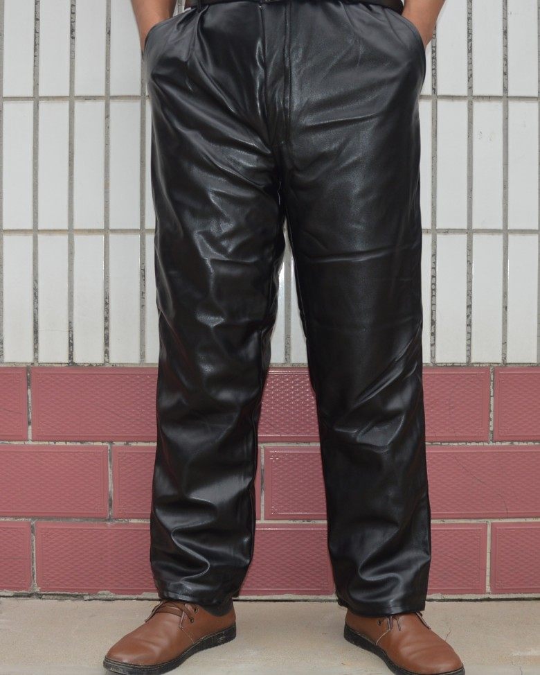 Pantalon cuir homme droit pour hiver - Ref 1477682 Image 6