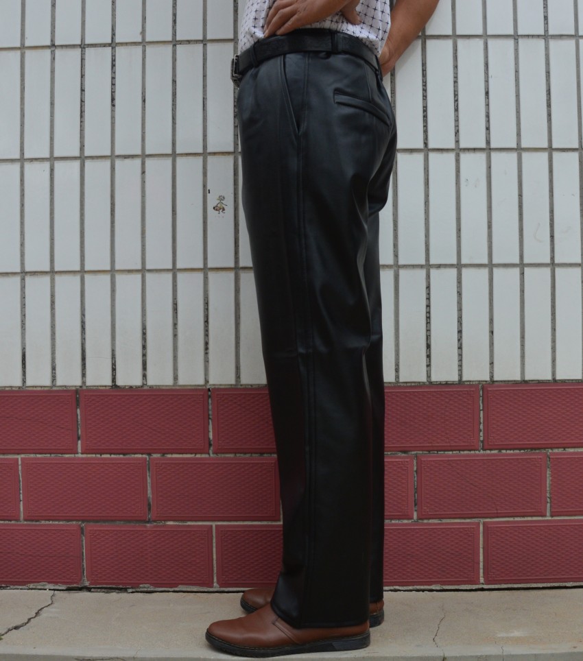 Pantalon cuir homme droit pour hiver - Ref 1477695 Image 5