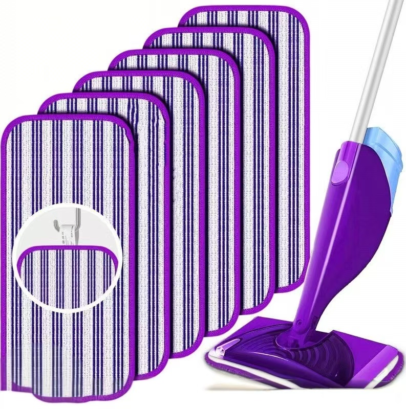 Compatible with Swiffer Wet Reusable Microfiber Mop Pads, Dry and Wet Dual-Use Mop Head Replacement Cloth