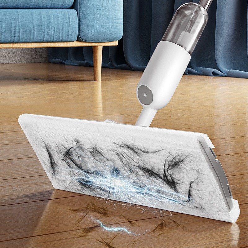 Two-Clip Spray Mop, Electrostatic Dust Removal Flat Mop, Can Hold Dry Paper Towels, Wet Small Towels, Disposable Lazy Mop Two-Clip Spray Mop, Electrostatic Dust Removal Flat Mop, Can Hold Dry Paper Towels, Wet Small Towels, Disposable Lazy Mop