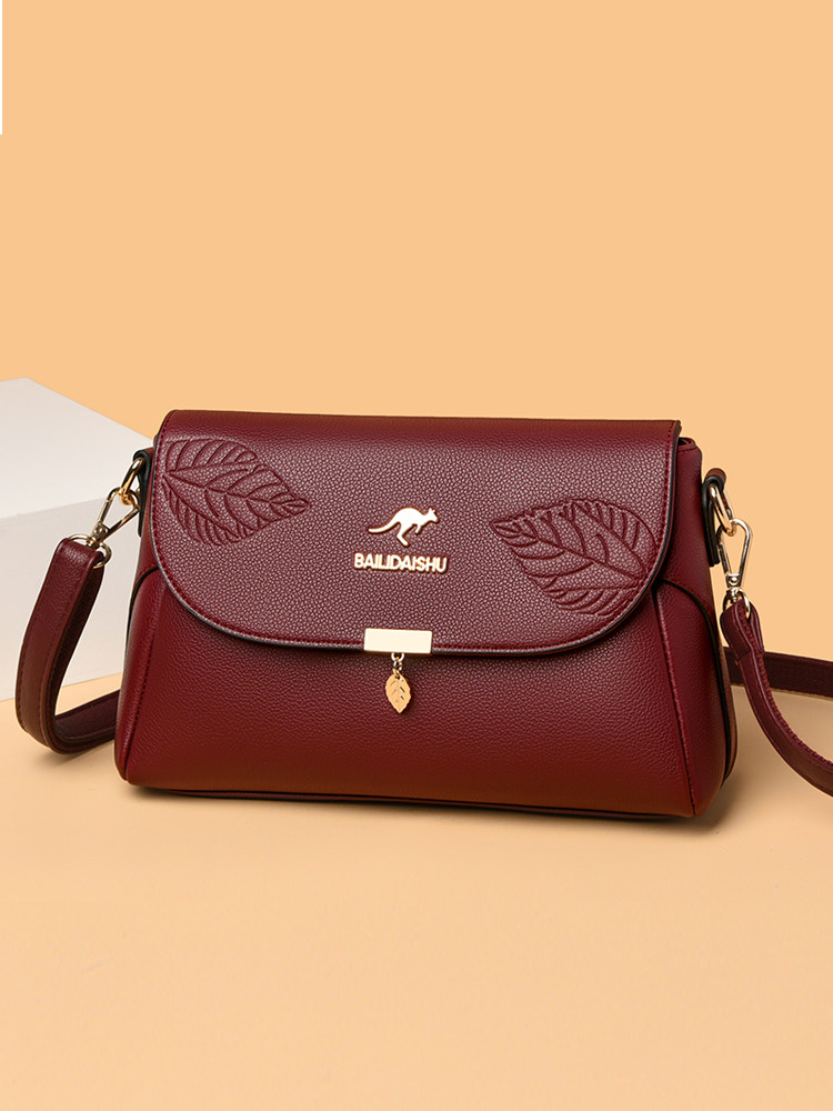 Middle-Aged Mother-In-Law Women's Bag 2026 New European and American Fashion Women's Bag Versatile Embossed Large-Capacity Crossbody Bag