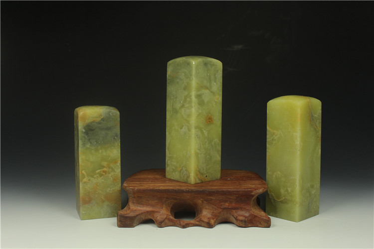 Qingtian đá con dấu 3 * 3 * 8 cm vuông chương Qingtian đá thực hành chương Jinshi, con dấu con dấu đá chương chất liệu thực hành đá đá thạch anh trang trí