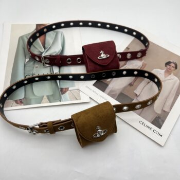 Suede mini belt jeans waist belt accessory