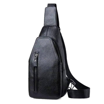 New Kangaroo Chest Bag Men Genuine Leather Large Capacity Mens Single Shoulder Bag Casual Diagonal Satchel Boomer Baotou Layer Cow Leather