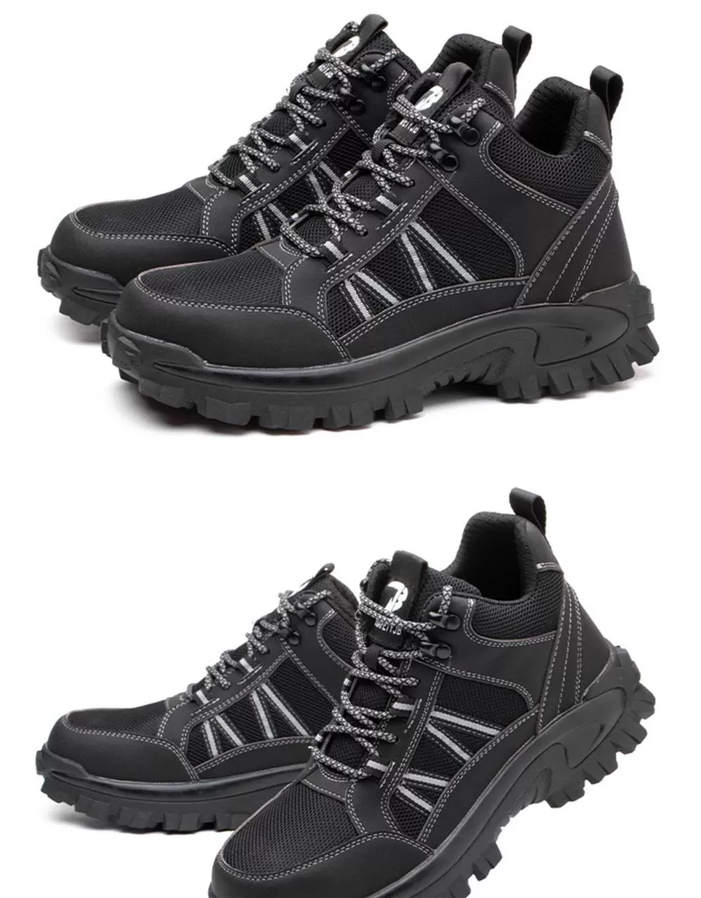 German imported labor protection shoes for men, high-top steel toe caps, anti-smash, anti-puncture, anti-slip, wear-resistant, safe, breathable for labor ladies
