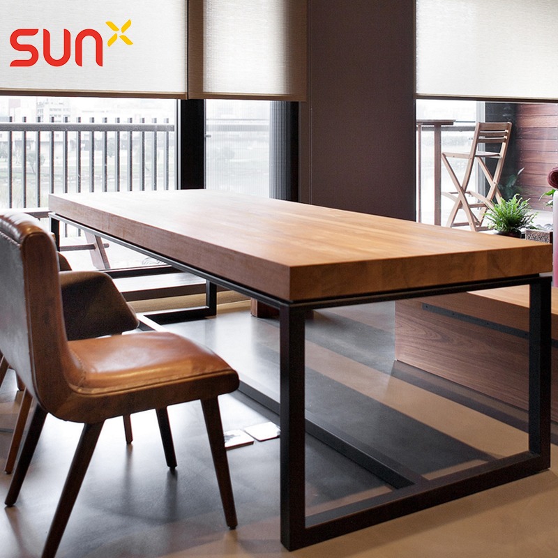Shanxi American Loft Desk Computer Desk Solid Wood Large Conference Table Long Table Long Table Brief Table Negotiation Table Customize Table Customize Table
