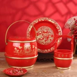 Свадебные принадлежности красное пластиковое имитация