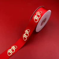 Золотая двойная любовь привет лента [шириной около 2,5 см длиной около 22 метров]