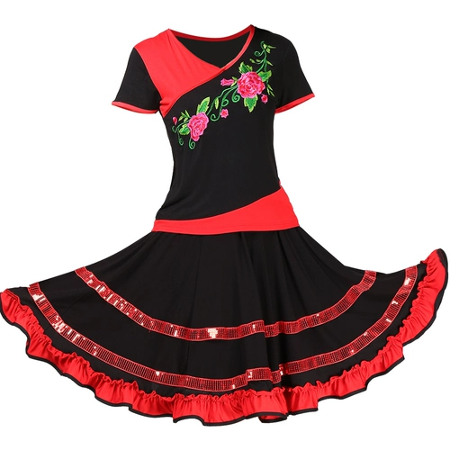 Футболка, мини-юбка, летний комплект, костюм для пожилых людей, 2023, короткий рукав, для среднего возраста