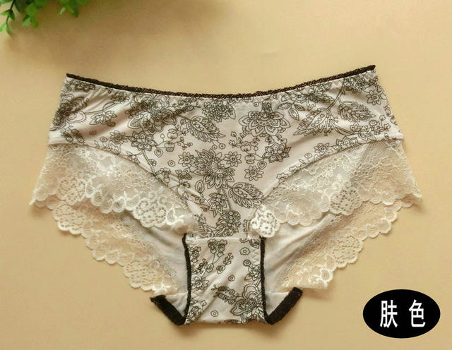 Counter Die Anfen underwear ແມ່ຍິງຂະຫນາດກາງຕ່ໍາ lace lace seamless modal ແປຂອງ underwear underwear ອ່ອນແລະ breathable