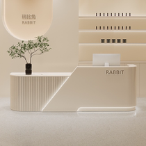 Cashier shop small counter modern minimalist beauty salon clothing store paint bar company front desk reception desk