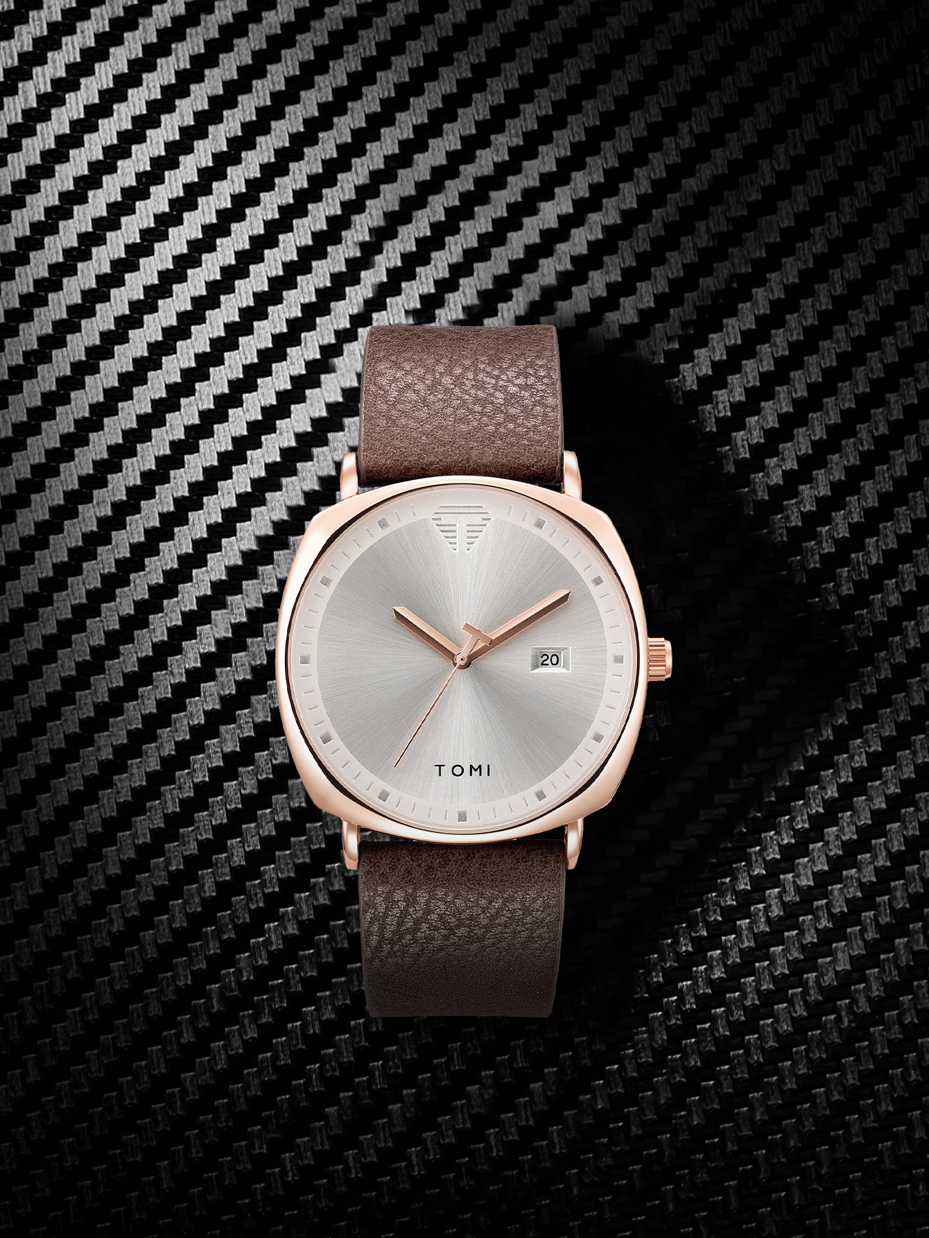 TOMI Calendar Simple Men's Quartz New Leisure Trend Student Waterproof Large Dial Movement Mirror Face Watch_voghion.com