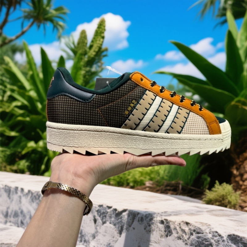 Classic Celebrity-Style Shell-Toe Trendy Retro Color-Block Casual Sneakers with Thick Soles and Wear-Resistant Sports Shoes for the Year of the Horse