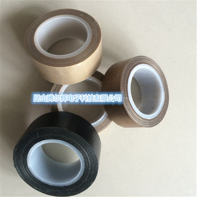 Black Teflon high temperature resistant adhesive tape packing sealing machine vacuum machine adhesive tape 2 5CM* 10 m * 0 08T