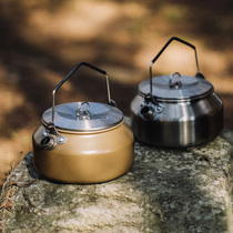 Thous Winds Qianfeng outdoor kettle lightweight portable picnic stainless steel 1L tea kettle coffee pot