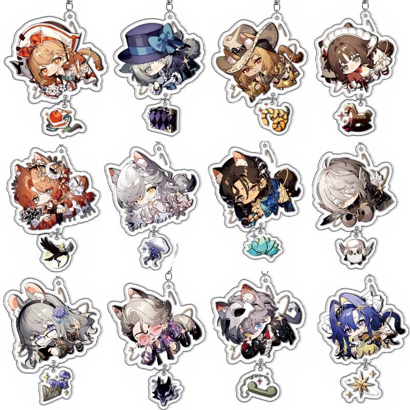 Cartoon Anime Game Acrylic Keychain Pendant Mistletoe Vilten Snider Long Journey Merchandise Pendant