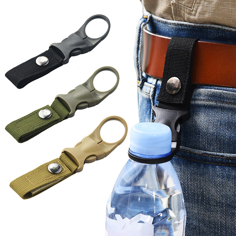 Outdoor multi-function mountaineering hook Quick-hanging mineral water bottle buckle Sports backpack water bottle buckle Beverage bottle buckle Safety buckle