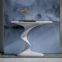 Entrance table Light luxury shaped designer living room Entrance cabinet Corridor Chinese entrance table Minimalist foyer end view table