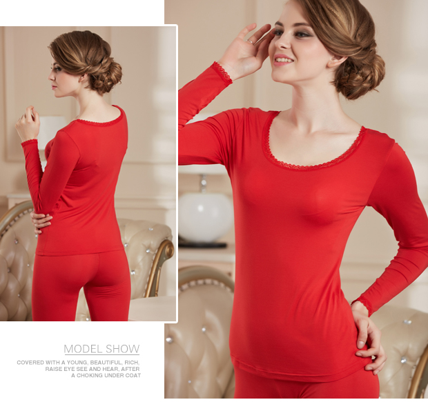 Người Nam Cực ấm đồ lót phụ nữ phần mỏng Modal body quần áo mùa thu quần dài áo len nữ đáy quần set size đồ bộ nam