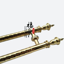 Glass door stainless steel titanium handle Hotel ktv box door door antique handle wooden door handle