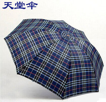 Paradise Umbrella 339S Plaid Business Men and Women Three Folding Custom Umbrella Affordable