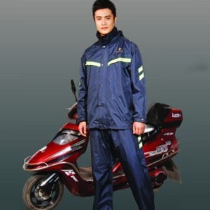 Paradise T071B Safety Cautionary Double Suit Two-piece Upscale Electric Motor Car Raincoat Rain Pants Suit