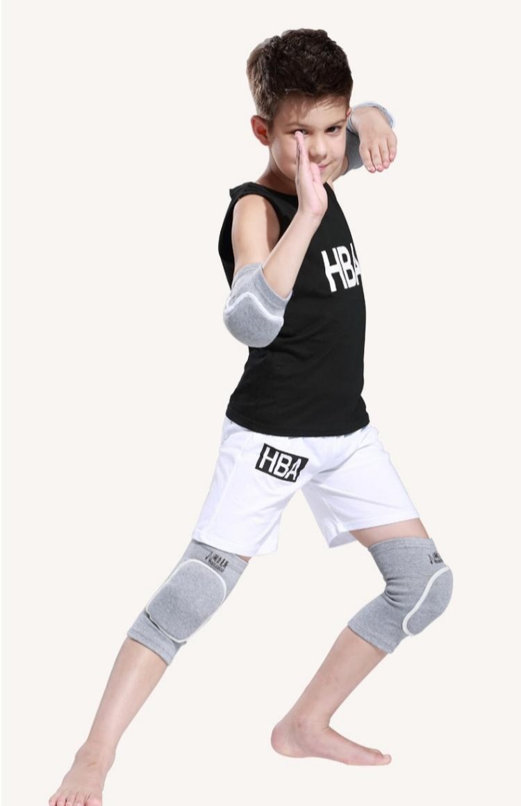 Bộ đồ thể thao khuỷu tay Sanda đồ bảo hộ trẻ em miếng đệm đầu gối bảo vệ cổ tay cô gái phá vỡ khiêu vũ bóng đá người lớn chuyên nghiệp băng đầu gối thủ môn futsal