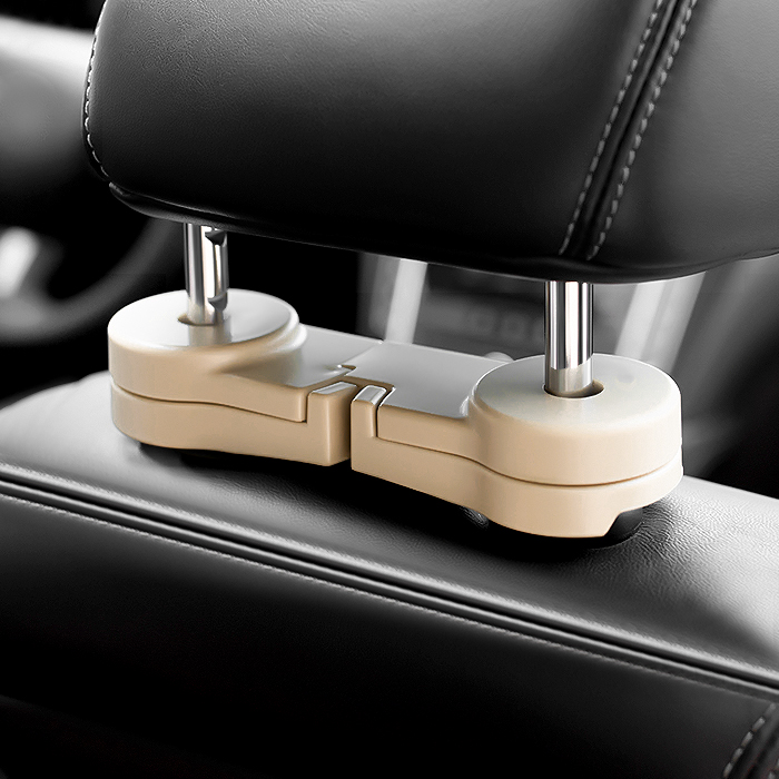 Car with invisible double hook seat back multi-function place double hook pillow rod creative small hook car supplies